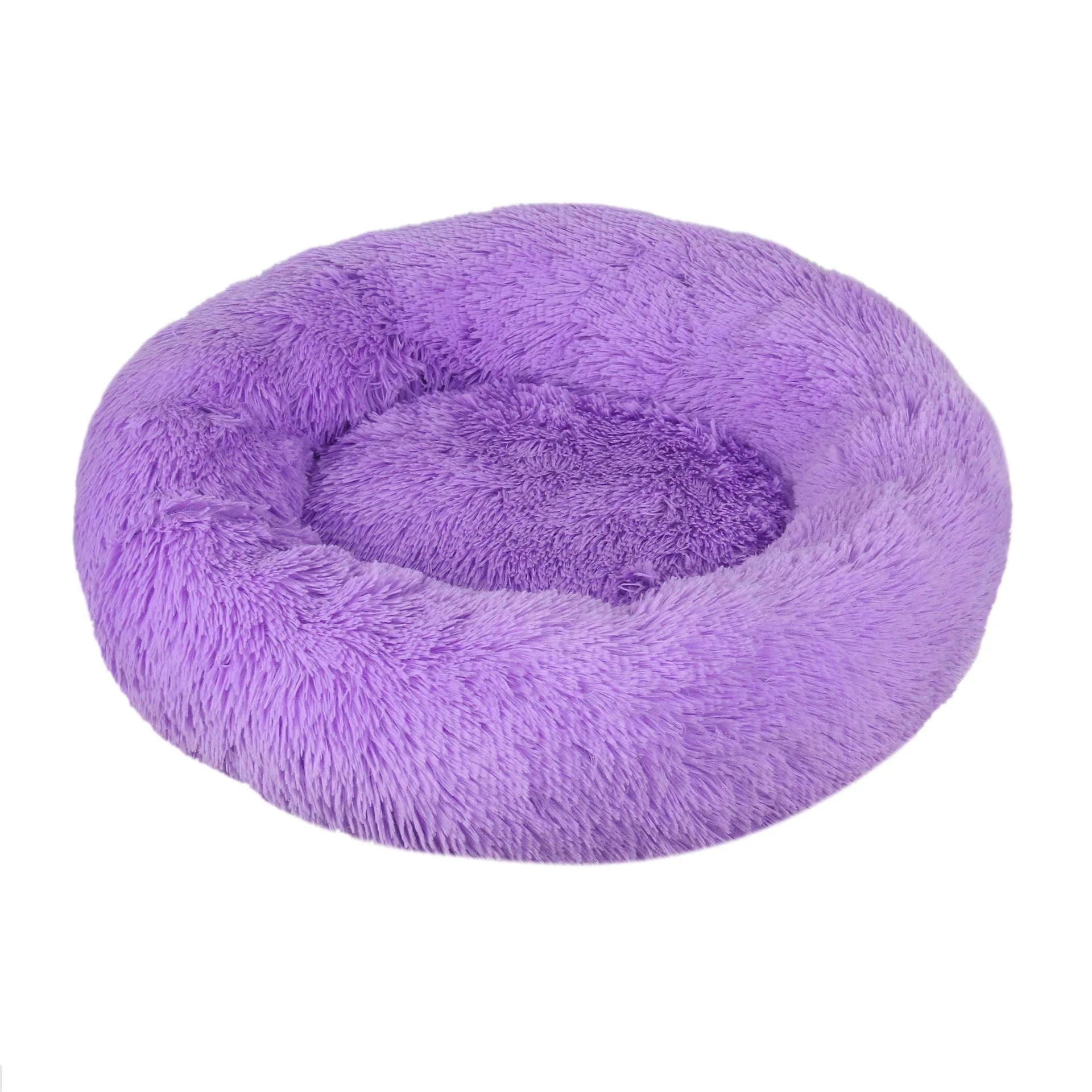 Dog Donut Bed Plush Self-Warming Raised Rim S–3XL 40–100cm Joint Support Calming Cat Dog Round Nest Bed Washable | Koossa