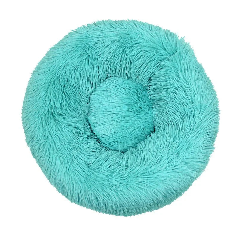 Dog Donut Bed Plush Self-Warming Raised Rim S–3XL 40–100cm Joint Support Calming Cat Dog Round Nest Bed Washable | Koossa