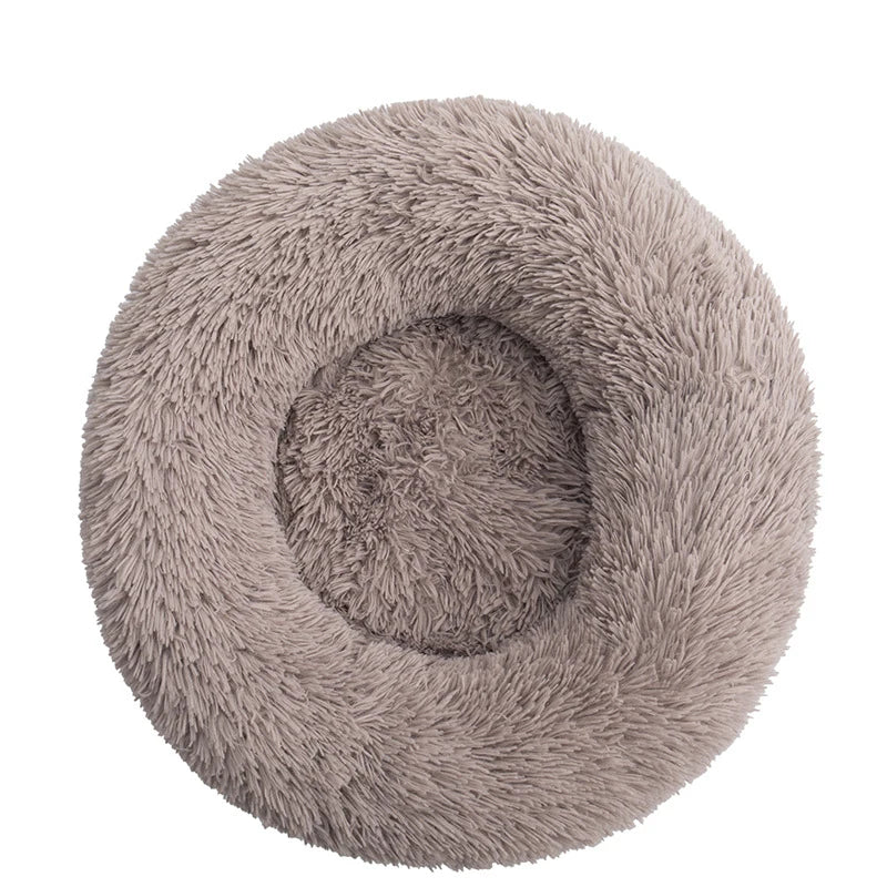 Dog Donut Bed Plush Self-Warming Raised Rim S–3XL 40–100cm Joint Support Calming Cat Dog Round Nest Bed Washable | Koossa