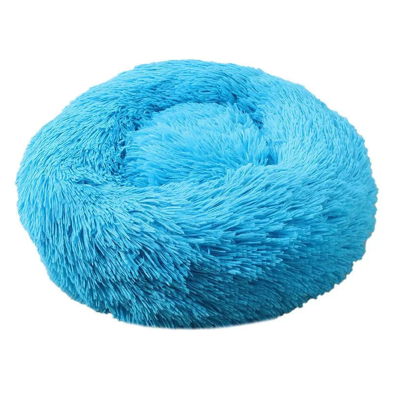 Dog Donut Bed Plush Self-Warming Raised Rim S–3XL 40–100cm Joint Support Calming Cat Dog Round Nest Bed Washable | Koossa