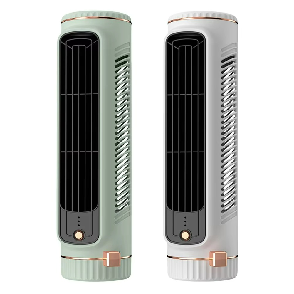 Ventilateur sans Pale 360° Refroidissement Silencieux Design Sécurisé Blanc Vert Bureau Maison Économe | Koossa