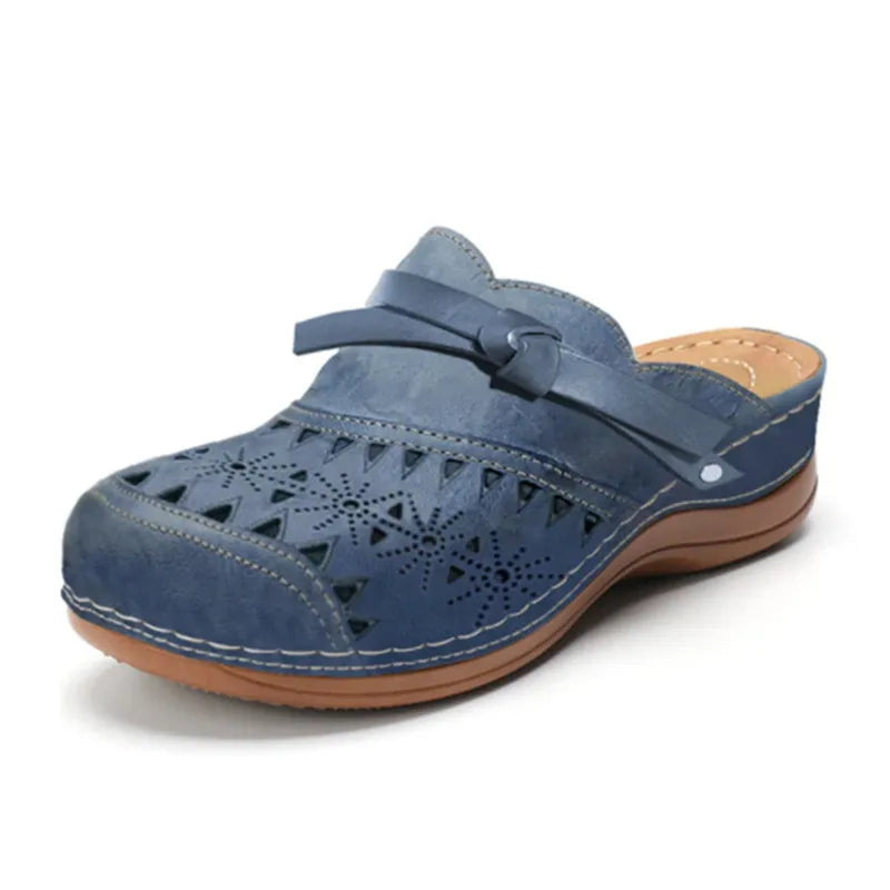 Women's Contoured Footbed Sandals with Adjustable Straps in Six Colours for All-Day Comfort and Posture Support | Orthopedic Design Memory Foam Cushioned Sole Anti-Slip Tread Lightweight Summer Footwear | Koossa