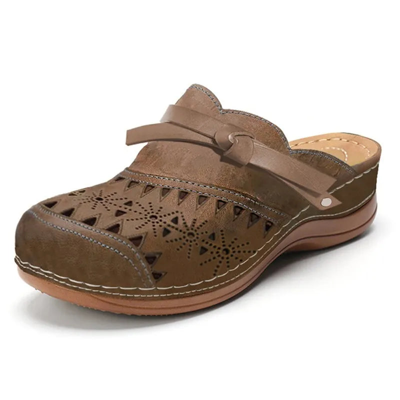 Women's Contoured Footbed Sandals with Adjustable Straps in Six Colours for All-Day Comfort and Posture Support | Orthopedic Design Memory Foam Cushioned Sole Anti-Slip Tread Lightweight Summer Footwear | Koossa