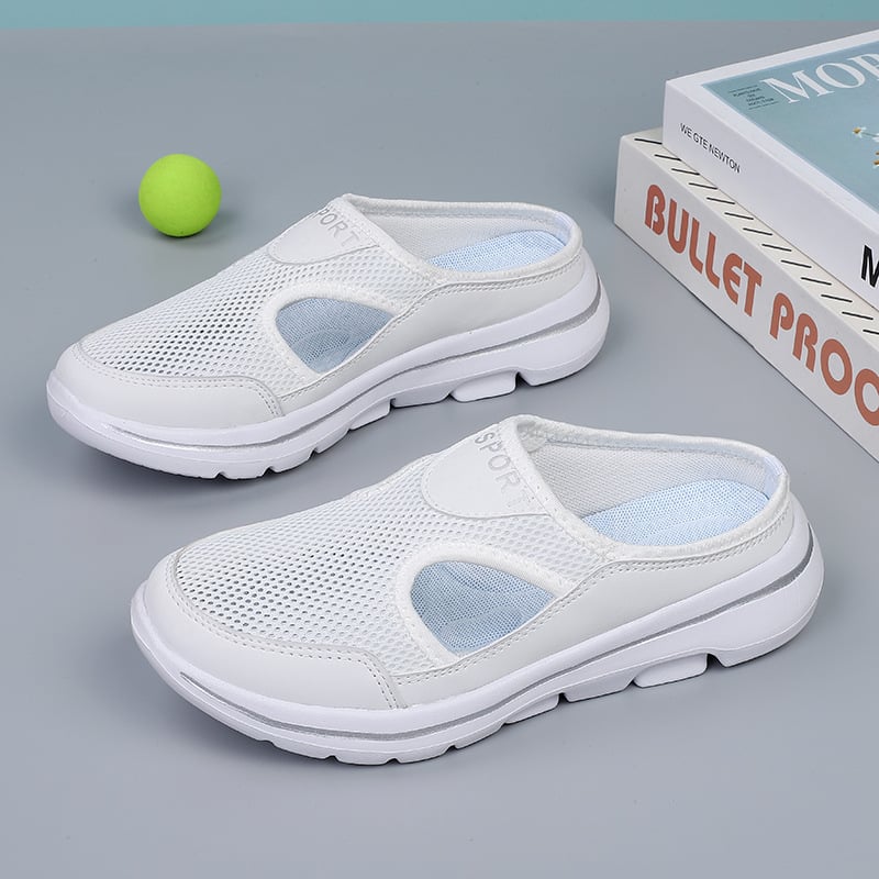 Men's Breathable Slip-On Mules with Side Cut-Outs — Lightweight Summer Shoes for Casual Everyday Wear | Koossa
