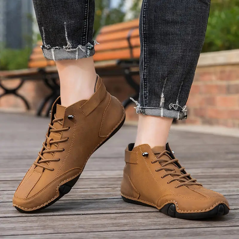 Men's Waterproof High-Top Boots — Elastic Slip-On Chelsea Boots for Outdoor & Casual Wear | Koossa