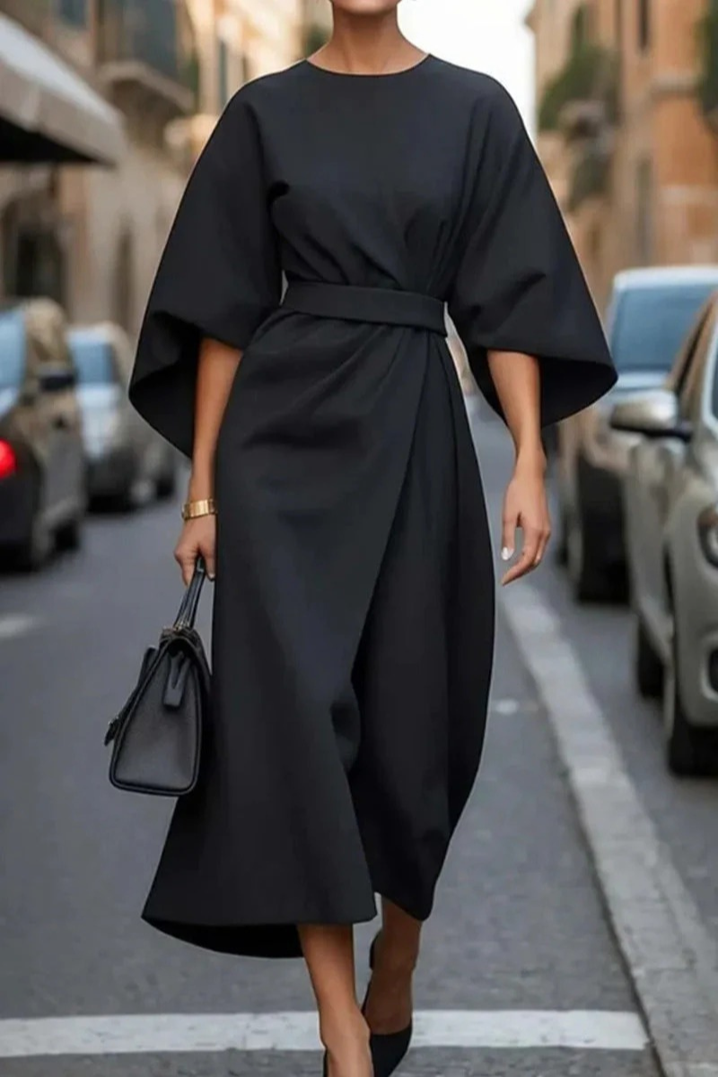 Women's Vintage-Inspired Midi Dress — Elegant Dress for Special Occasions, Parties & Everyday Wear | Koossa
