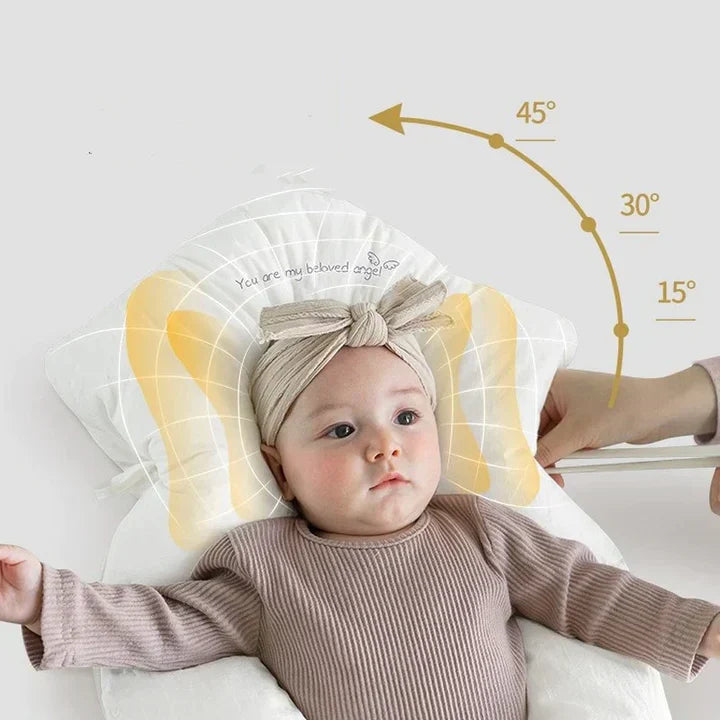 Coussin d'Allaitement Antibactérien Coton Doux Ergonomique Pastel Sécurisé Naissance à 12 Mois Confort | Koossa