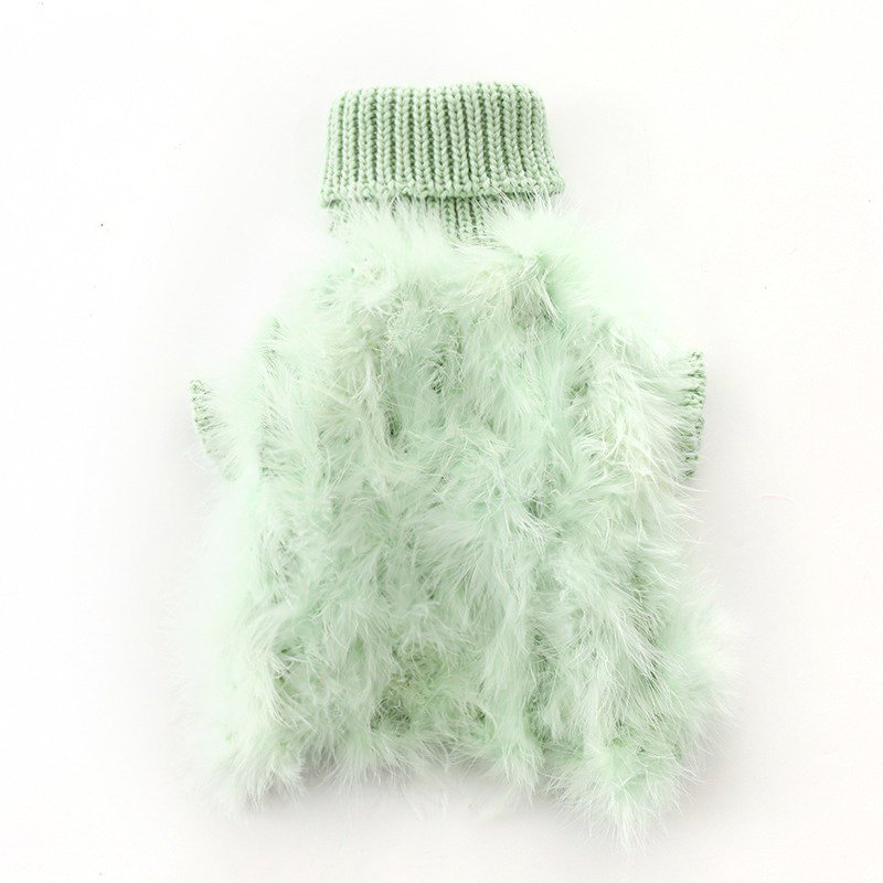 Dog Faux Fur Sweater 100% Polyester Stretchy Italian Greyhound Whippet Fluffy Coat Plush Dog Jumper Slim Breed S–XL Pink Blue Purple Green | Koossa