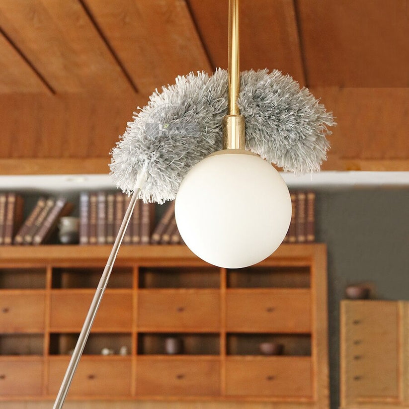Telescoping Duster with Microfiber Head for Ceiling Fans, Vents & Fixtures — Extends to 110 Inches for Vaulted Ceilings & Hard-to-Reach Areas | Lonoma