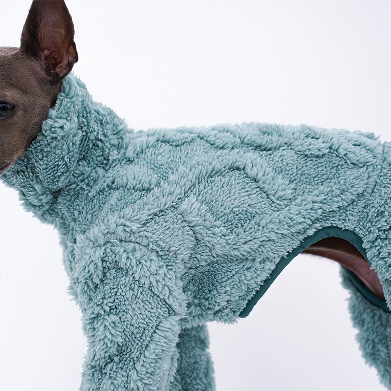 Dog Fleece Jumpsuit Polar Plush Teddy Full Body Suit Italian Greyhound Whippet Onesie Warm Winter Dog Coat XS–XXL | Koossa