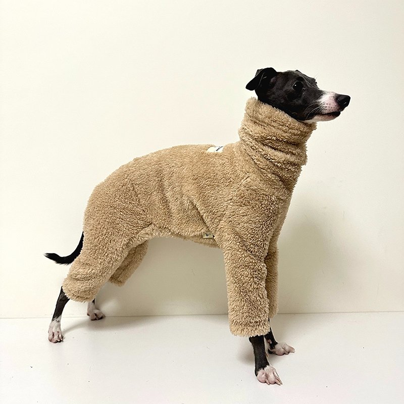 Dog Fleece Jumpsuit Double-Sided Plush Whippet Greyhound Sizes 1–10 Warm Winter Onesie Iggy Clothes | Koossa