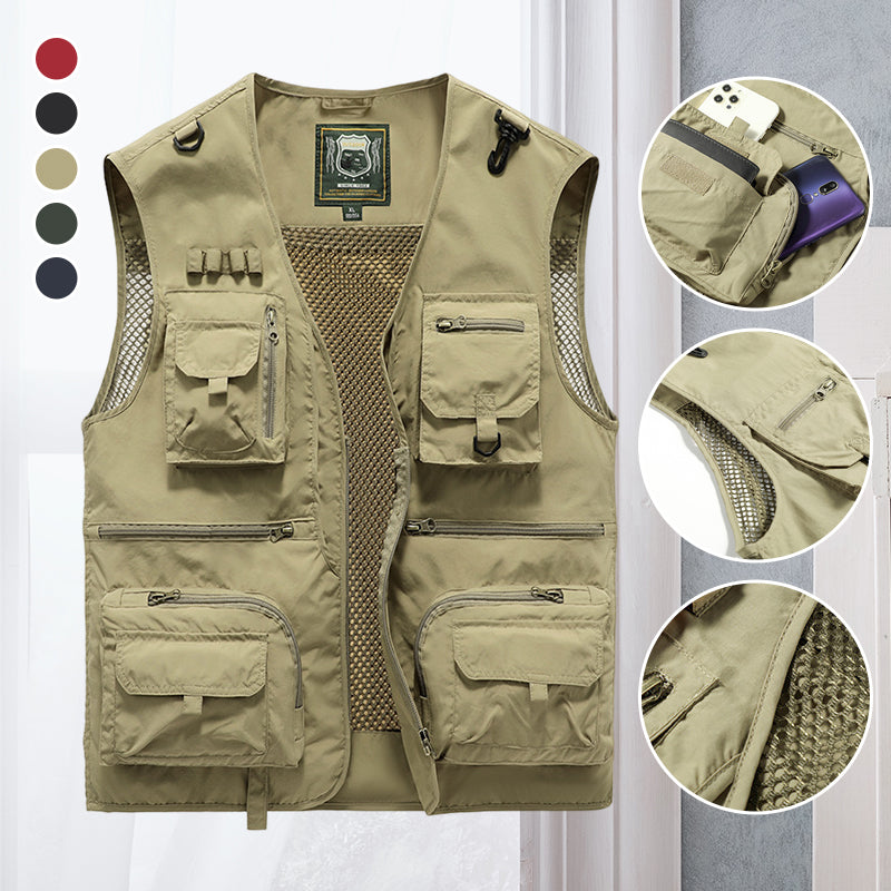 Women's Multi-Pocket Gilet for Outdoor Adventures — Lightweight Summer Waistcoat with Secure Storage | Koossa