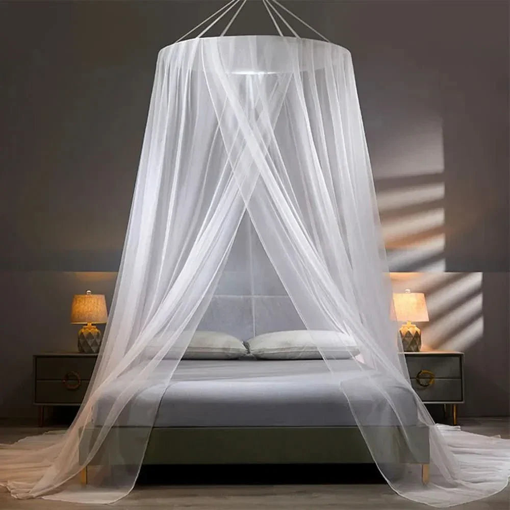Tente Moustiquaire Autoportante Pop-Up Lit Double Simple Voyage Camping Intérieur Extérieur Sans Fixation | Koossa