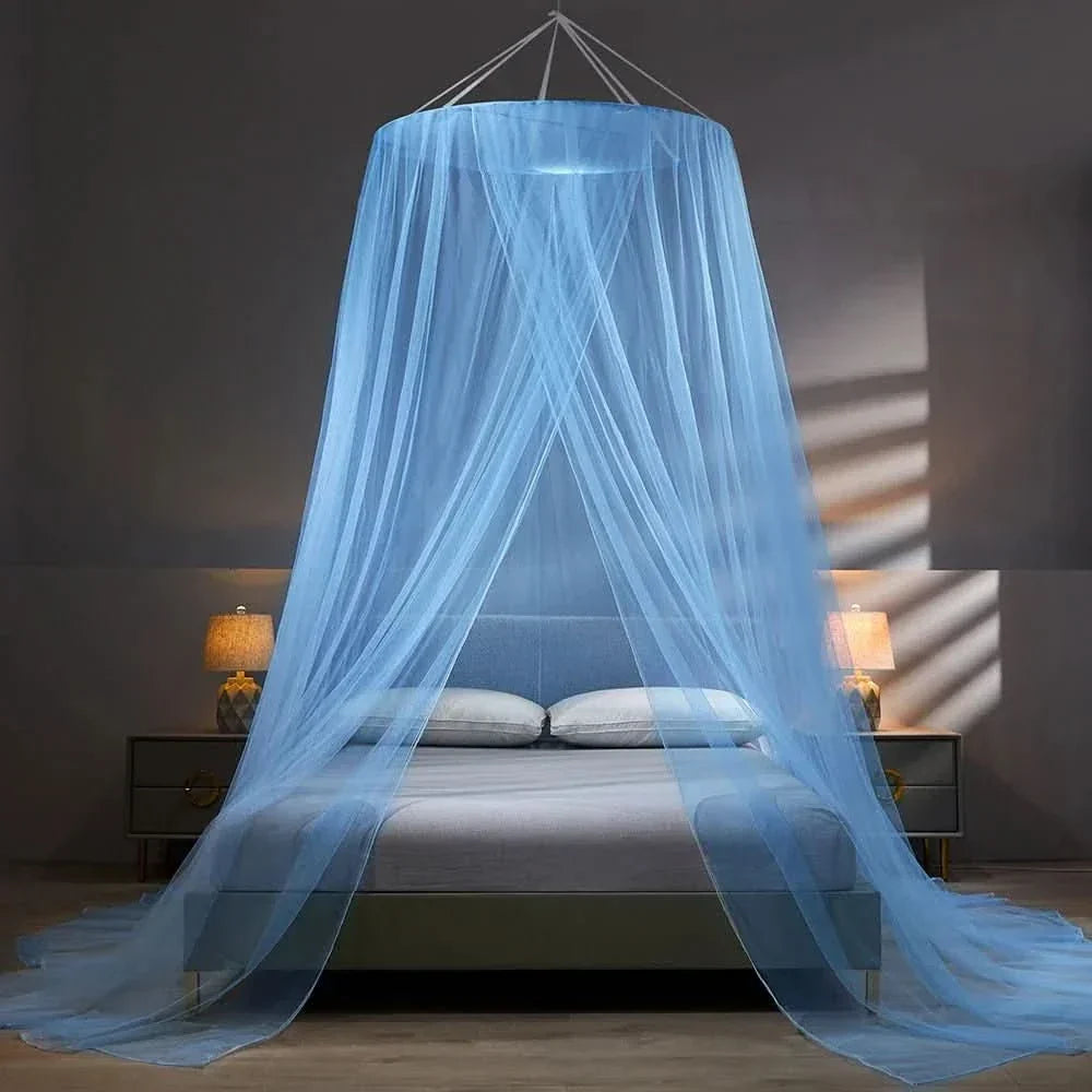 Tente Moustiquaire Autoportante Pop-Up Lit Double Simple Voyage Camping Intérieur Extérieur Sans Fixation | Koossa