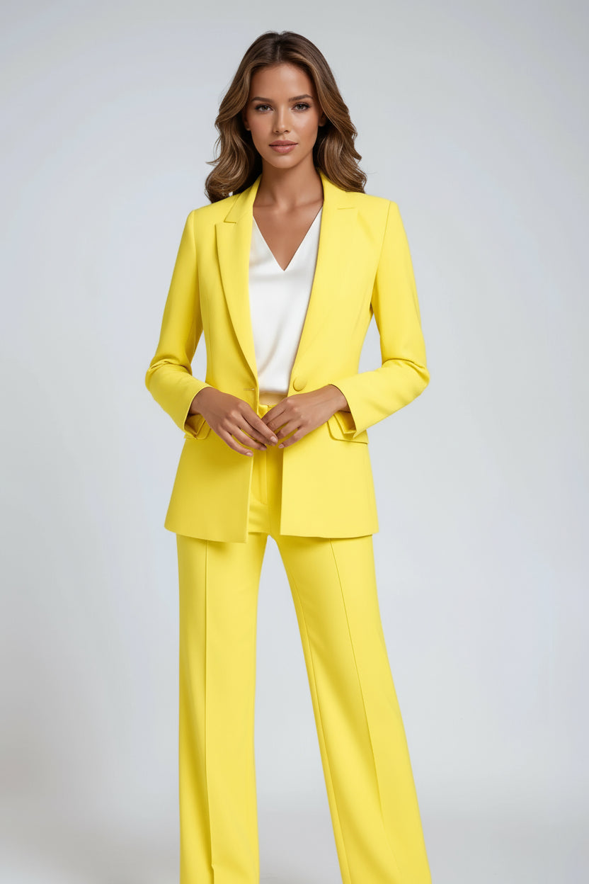 Tailored Blazer and Wide-Leg Trousers Co-ord for Women in Seven Elegant Colourways | Koossa