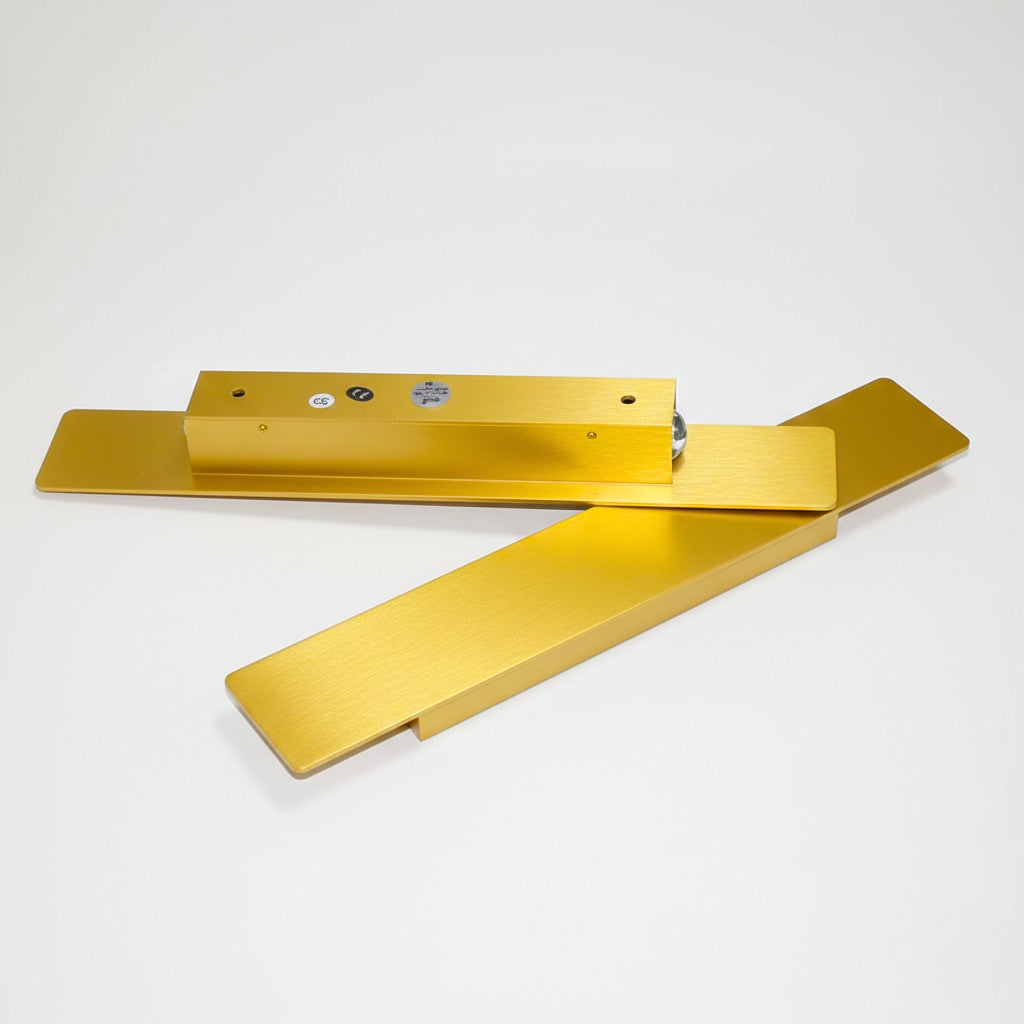 Gold Outdoor Wall Sconce, Up & Down LED Aluminum Weatherproof Exterior Light for Patio, Porch, Deck, Garage & Entryway Wall | Lonoma