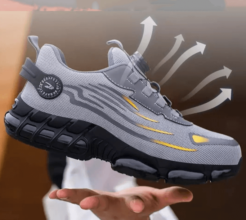 Men's Safety Work Shoes with Protective Toe Cap — Lightweight Non-Slip Footwear for Professional Use | Koossa