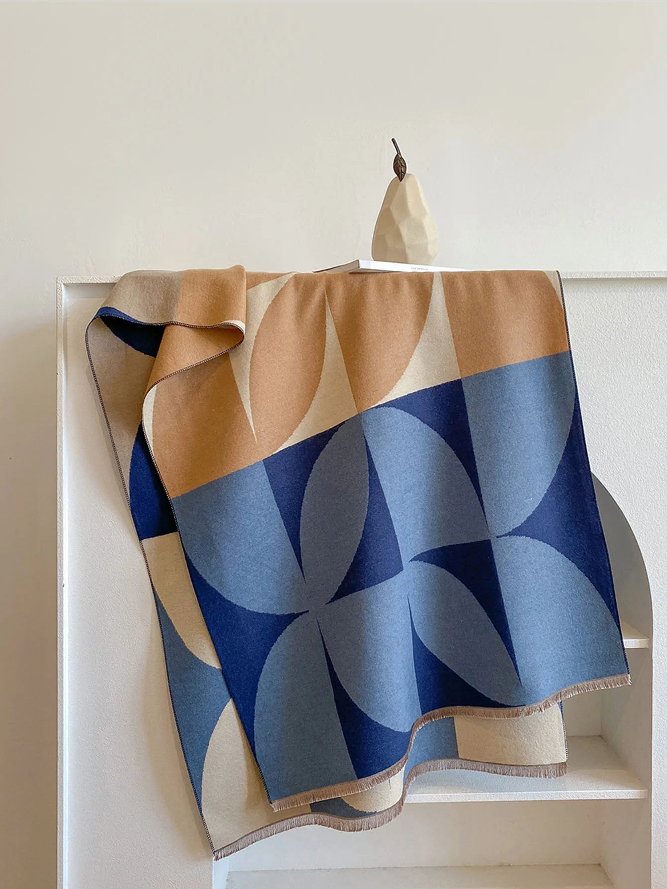 Women's Reversible Pure Wool Scarf — Elegant Winter Scarf for Cold Weather & Festive Occasions | Koossa