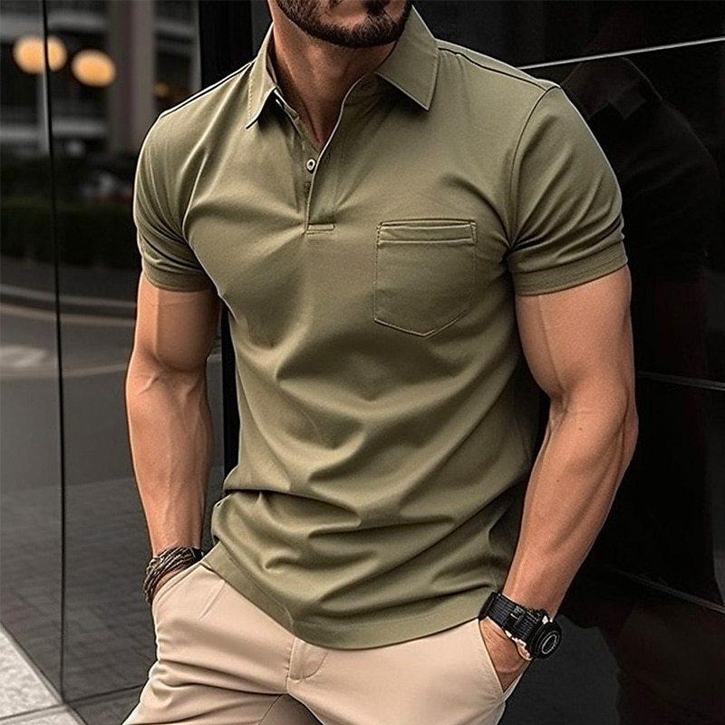 Men's Slim-Fit Collared Polo Shirt in Classic Colours – Effortless Style for Work and Weekend | Koossa