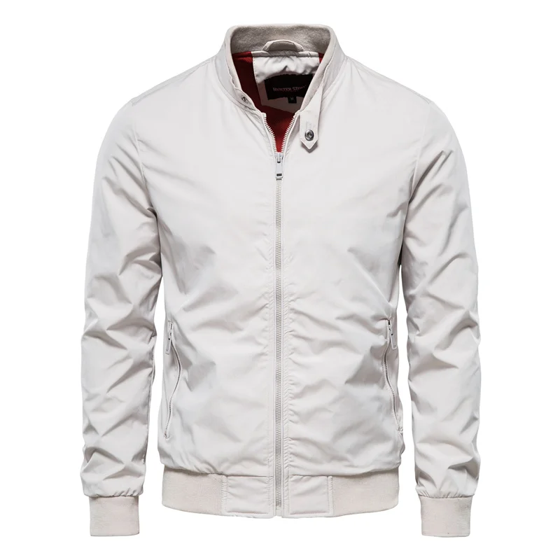 Men's Lightweight Bomber Jacket — Classic Ribbed Collar Jacket for Casual & Smart-Casual Occasions | Koossa
