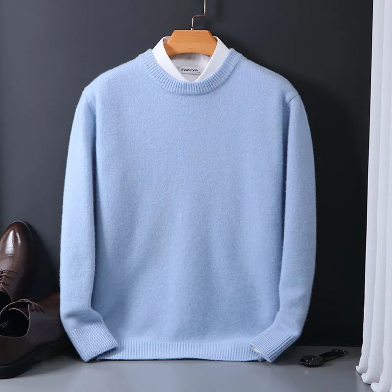 Men's Crew-Neck Jumper — Classic Pullover for Autumn & Winter, Smart-Casual Knitwear for Work & Weekends | Koossa