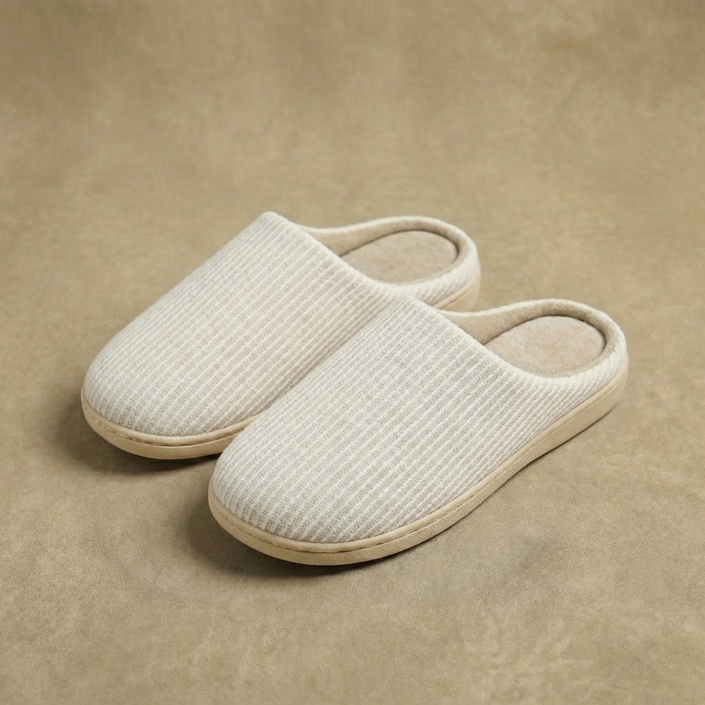 Women's Indoor House Slippers Soft Cotton Slip-On with Anti-Slip Sole for Bedroom Living Room Kitchen Casual Footwear | Lonoma