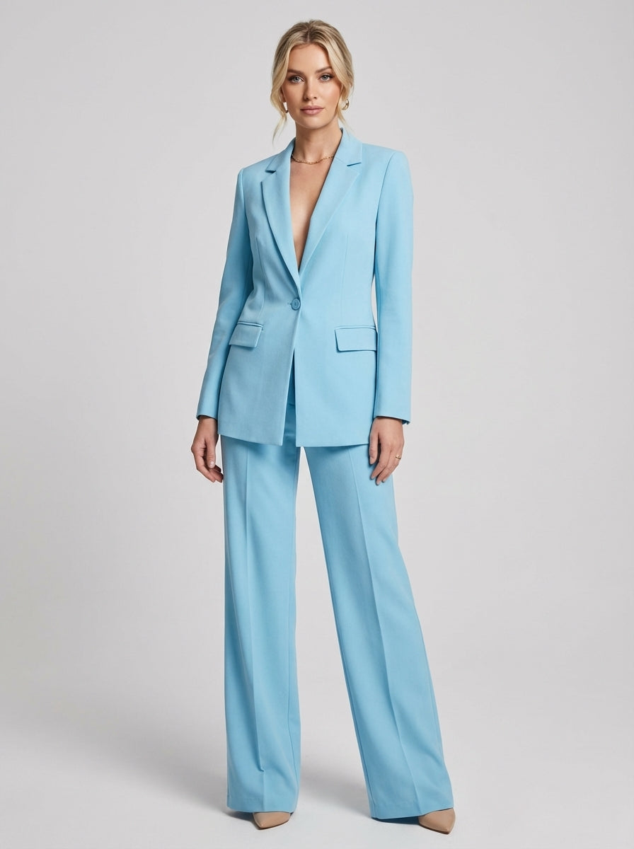 Women's Tailored Blazer & Trouser Set — Elegant Two-Piece Suit for Work & Special Occasions | Koossa