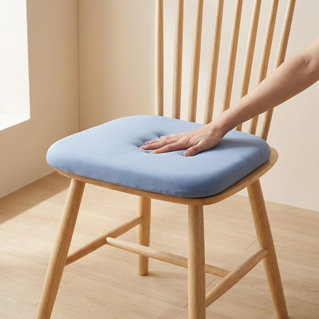 Coussin de Chaise Mémoire de Forme 40×40 cm Carré 4 cm Épaisseur Bureau Voiture Maison Voyage Confort | Koossa