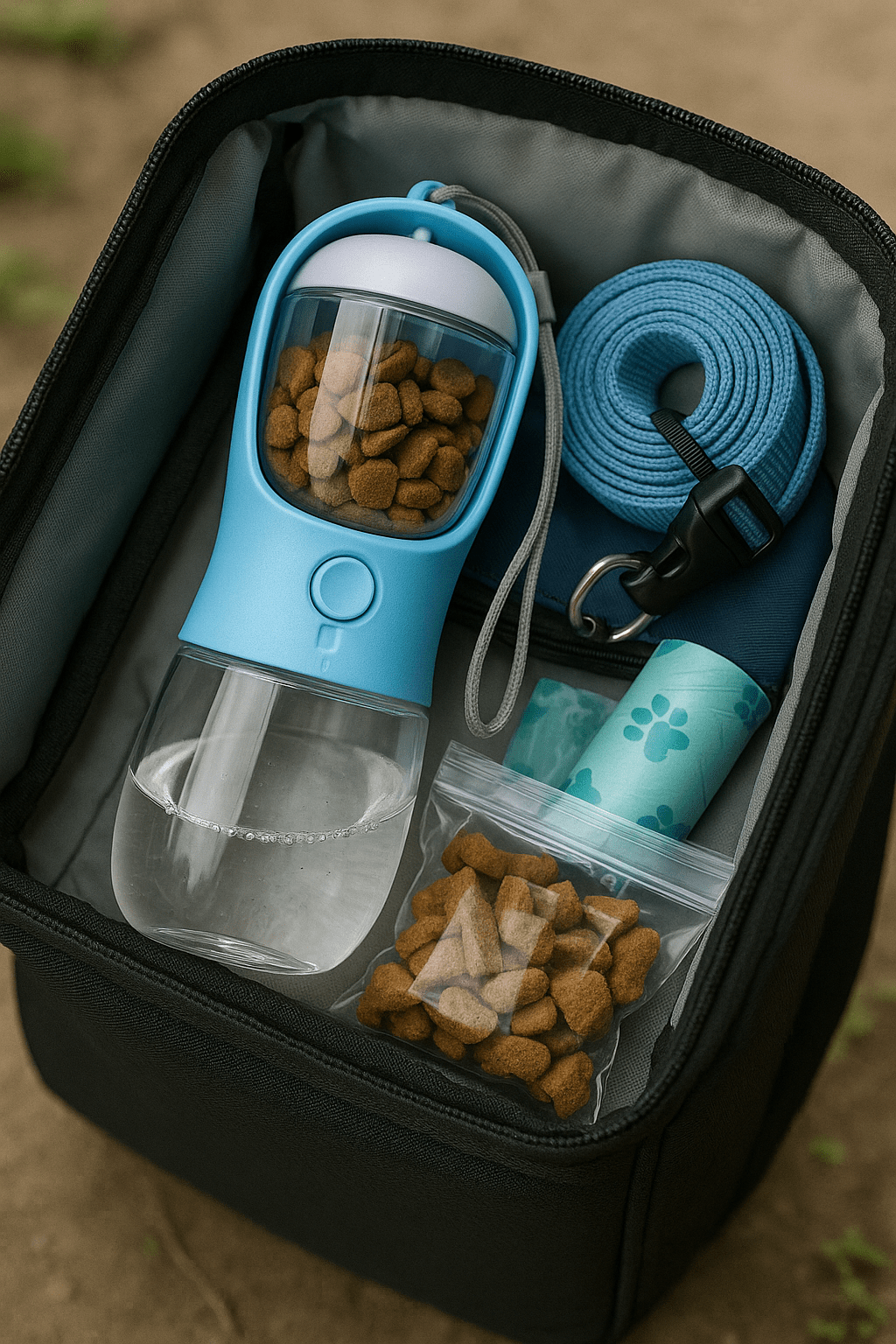 Portable Dog Water Bottle with Bowl Leak Proof Travel Drinking Dispenser BPA Free Lightweight Walking Hiking Outdoor Pet Hydration Bottle | Koossa