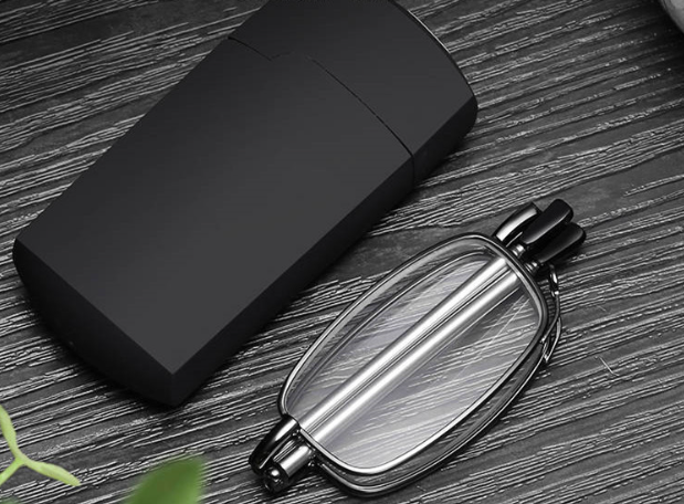 Compact Folding Reading Glasses with Protective Hard Case – Portable Magnifying Eyewear for Men and Women | Lonoma
