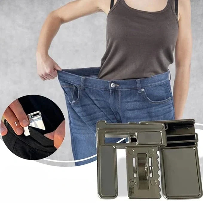 Clip-On Waist Tightener for Pants & Jeans, Adjustable No-Belt Waistband Cinch for Men & Women, Instant Loose Waist Fix Fastener | Lonoma