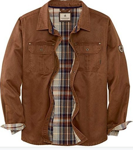 Flannel-Lined Workwear Jacket in Cotton Twill — Relaxed Fit for Weekend Comfort and Layering Over Knitwear | Koossa