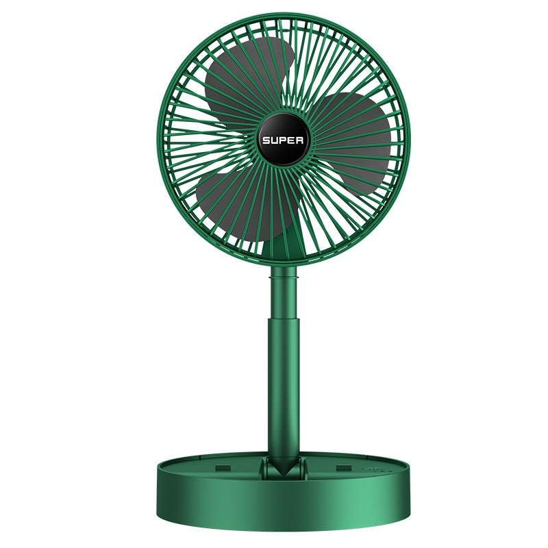 Ventilateur USB Pliable Portable 4 Vitesses Rechargeable Silencieux pour Bureau Voyage et Maison Format Compact | Koossa