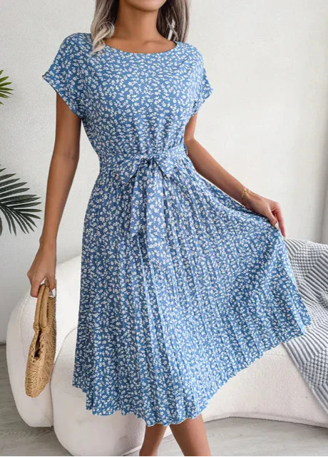Women's Flowing Summer Dress with Feminine Silhouette — Elegant Day to Evening Dress for Warm Weather & Garden Parties | Koossa