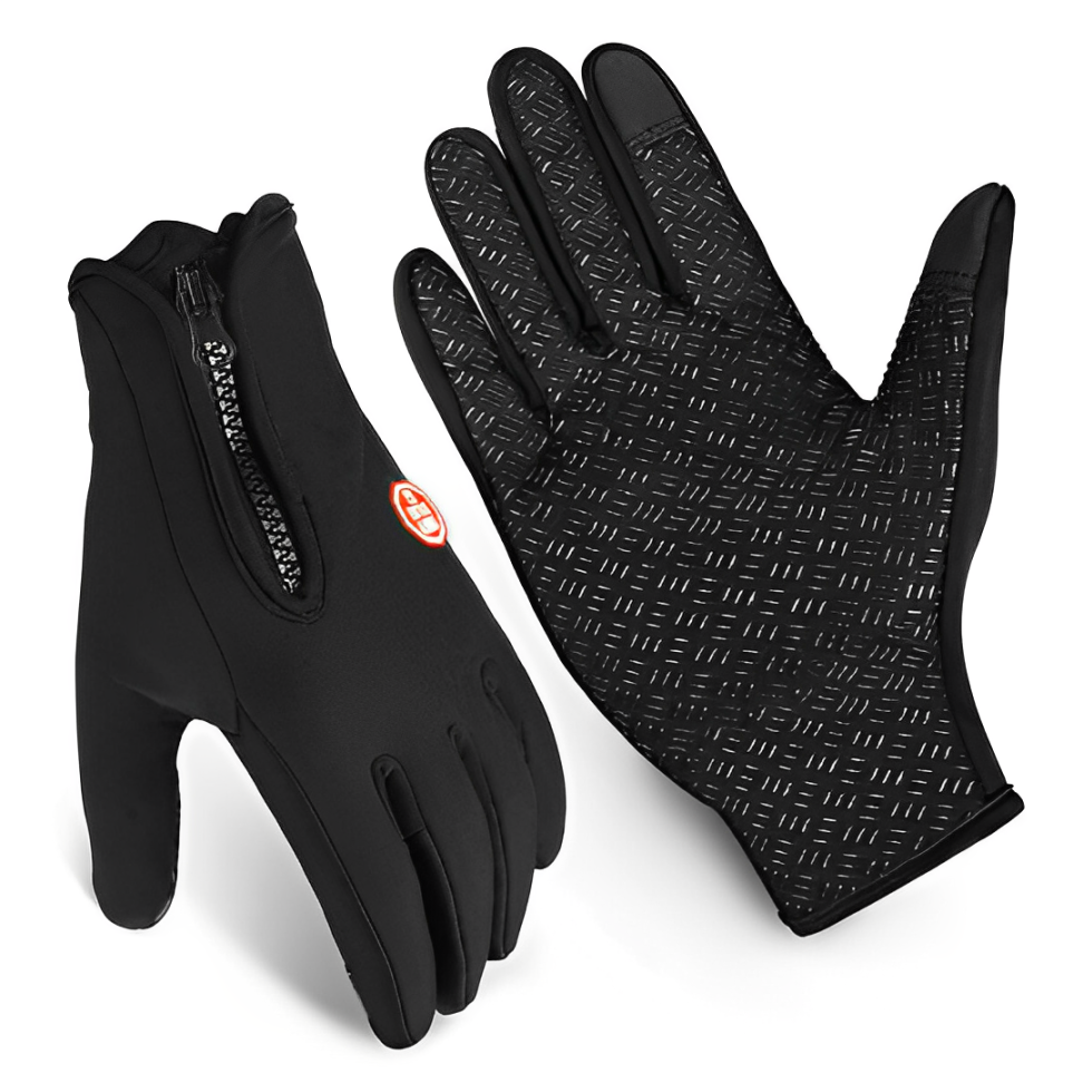 Rechargeable Heated Gloves, 3 Heat Levels, Black Waterproof Windproof Touchscreen Winter Gloves for Skiing, Biking & Cold Weather | Lonoma