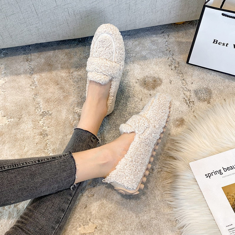 Women's Teddy Fleece Slippers in Black, Cream & Khaki – Cushioned Indoor & Outdoor Comfort | Koossa