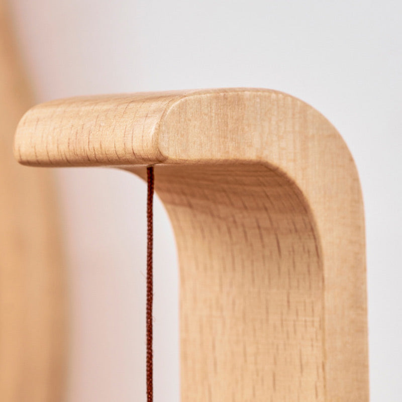 Carillon éolien en bois magnétique avec bol sonore suspendu style scandinave décoration méditative zen | Koossa