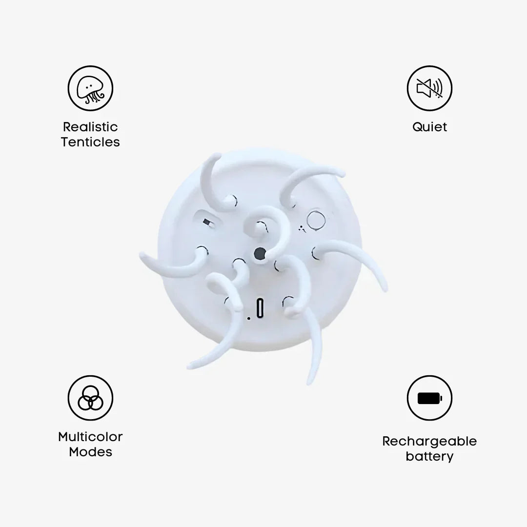Lampe aquarium à méduses flottantes LED multicolore décorative apaisante pour ambiance relaxante et repos | Koossa
