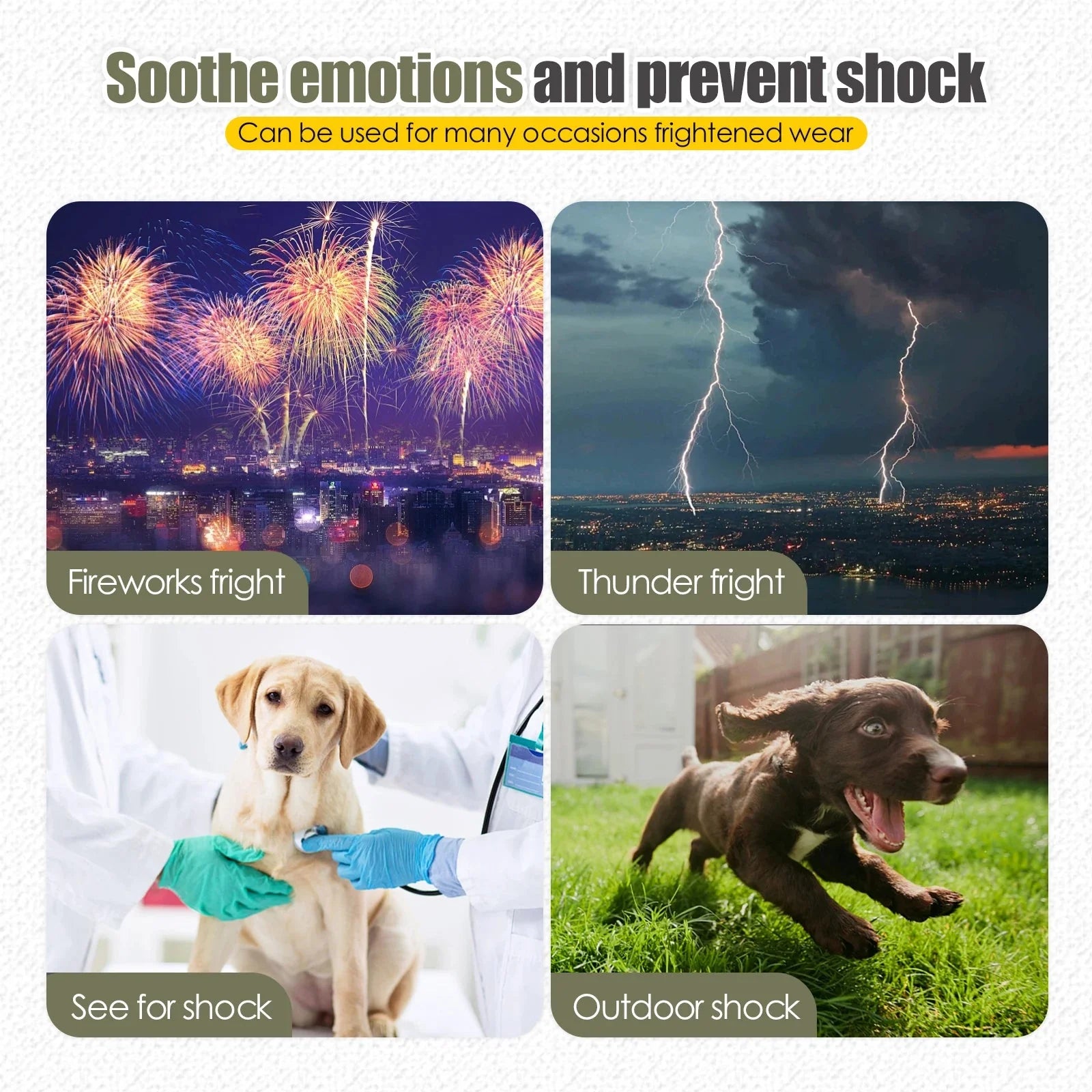 Dog Cat Anxiety Wrap Vest Breathable Adjustable XS–3XL Calming Thunder Shirt Fireworks Travel Separation Anxiety | Koossa