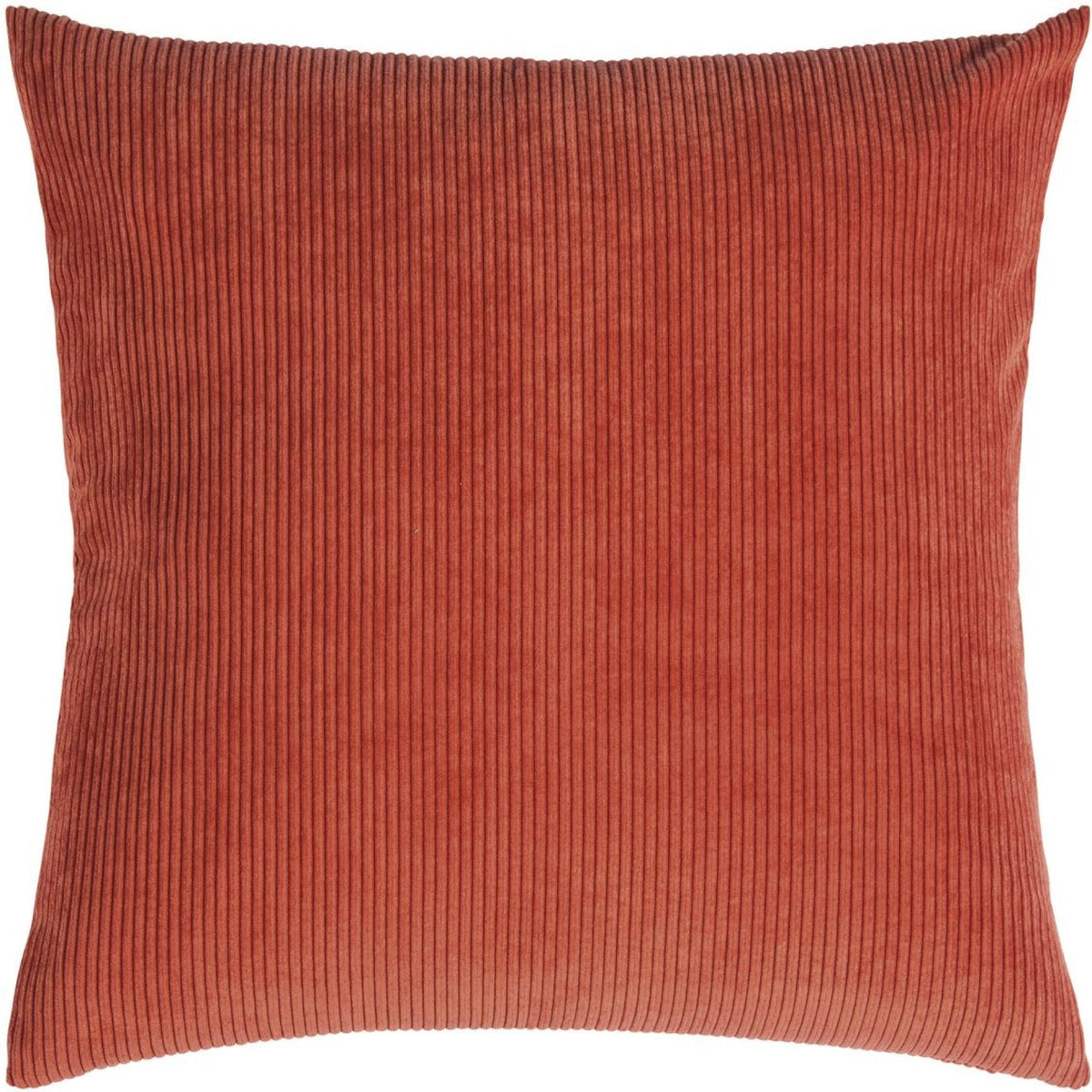 Corduroy Throw Pillow Cover, Soft Ribbed Velvet Texture, Square Couch Pillowcase, Scandinavian Style Accent for Sofa & Chair | Lonoma