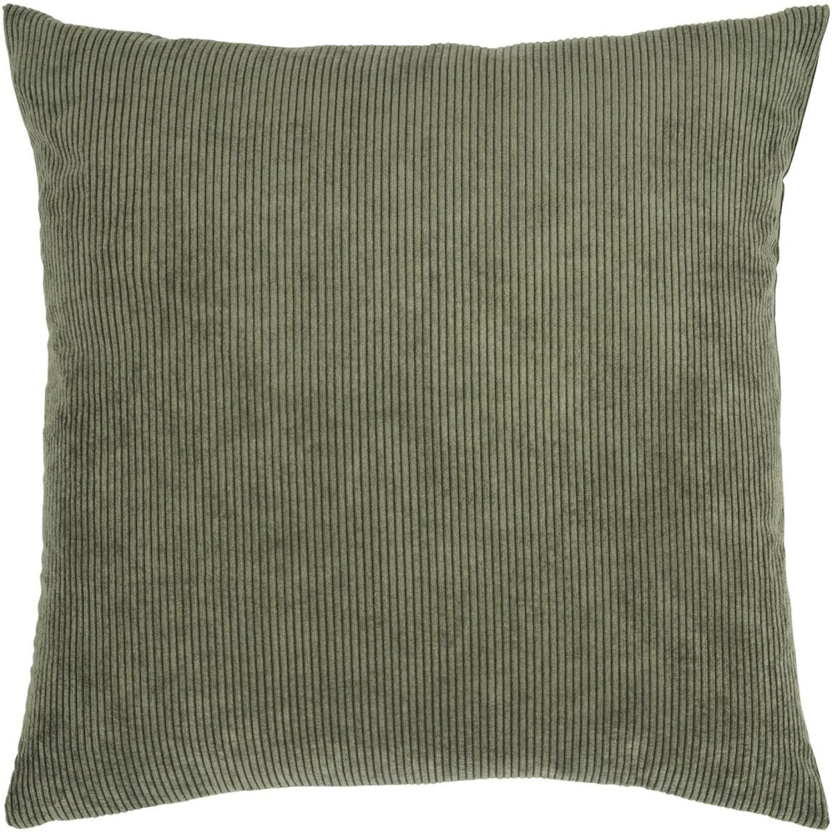 Corduroy Throw Pillow Cover, Soft Ribbed Velvet Texture, Square Couch Pillowcase, Scandinavian Style Accent for Sofa & Chair | Lonoma