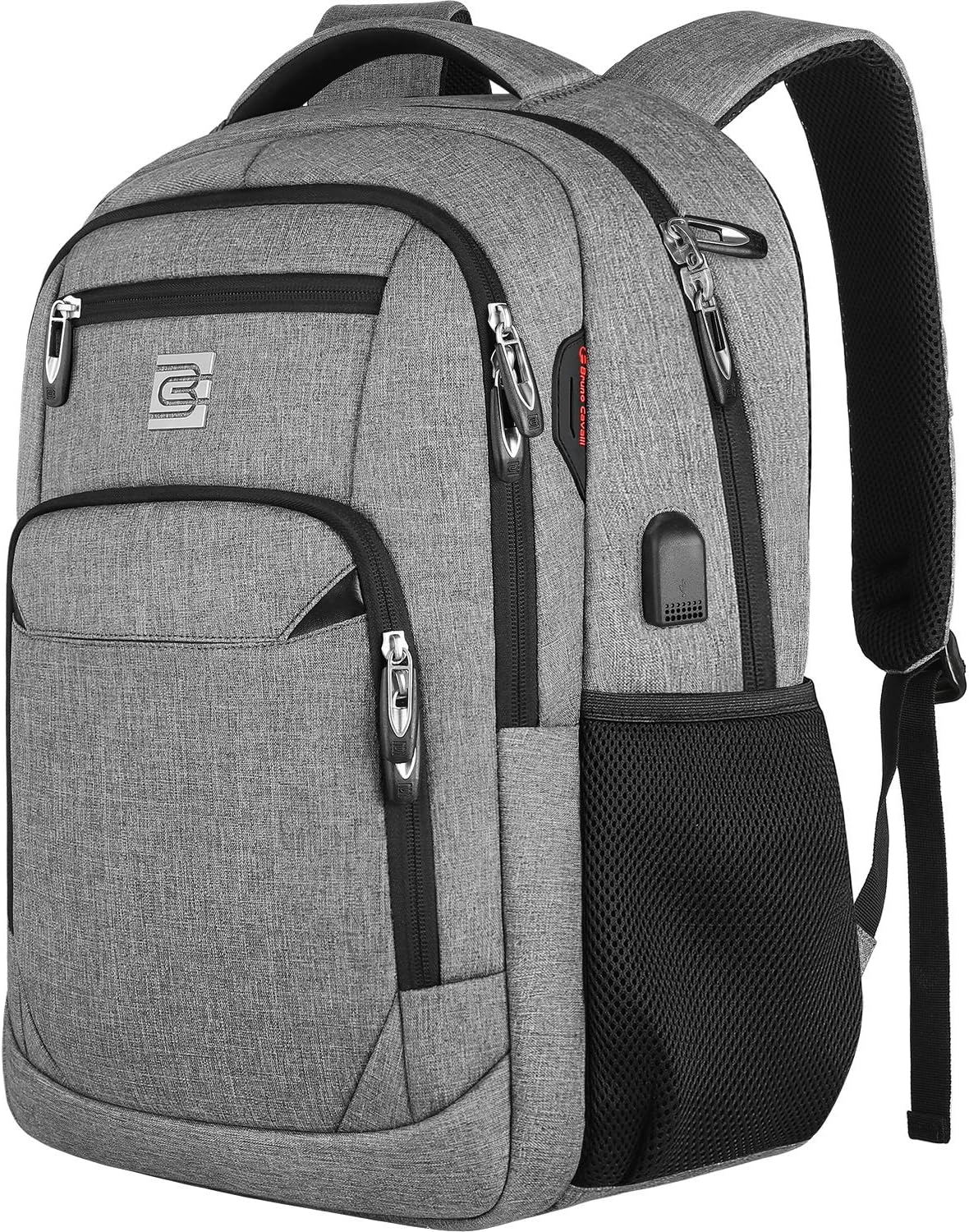 Laptop Backpack with USB Charging Port, Fits 15.6-Inch Laptops, Anti-Theft Pocket, Water-Resistant Travel Daypack for College & Work | Lonoma
