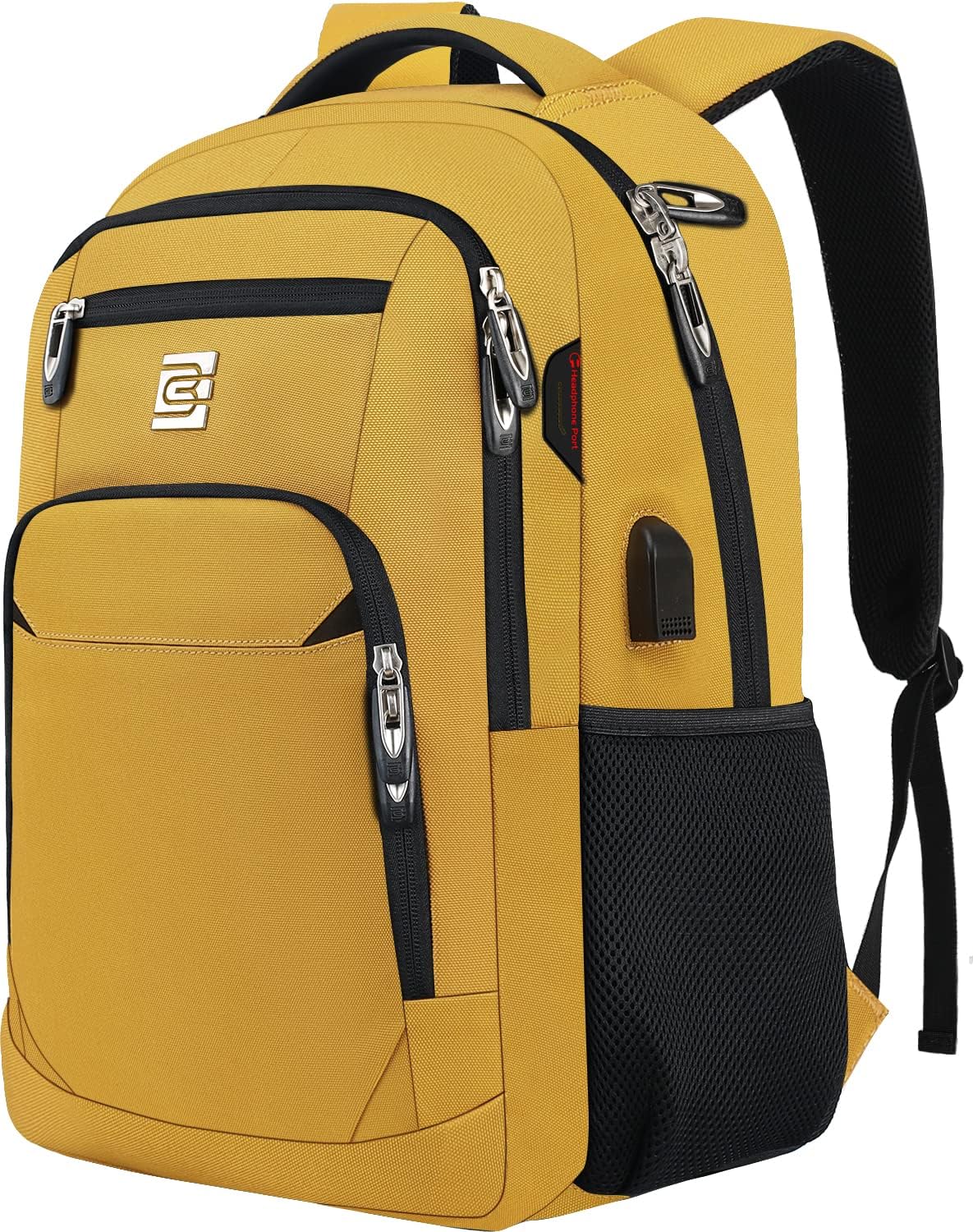 Laptop Backpack with USB Charging Port, Fits 15.6-Inch Laptops, Anti-Theft Pocket, Water-Resistant Travel Daypack for College & Work | Lonoma