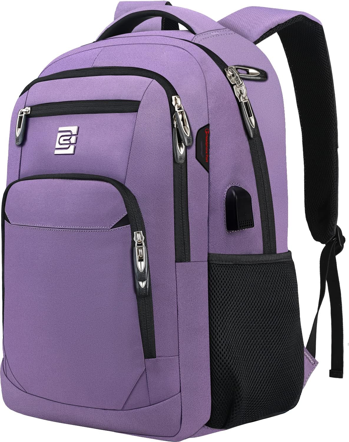 Laptop Backpack with USB Charging Port, Fits 15.6-Inch Laptops, Anti-Theft Pocket, Water-Resistant Travel Daypack for College & Work | Lonoma