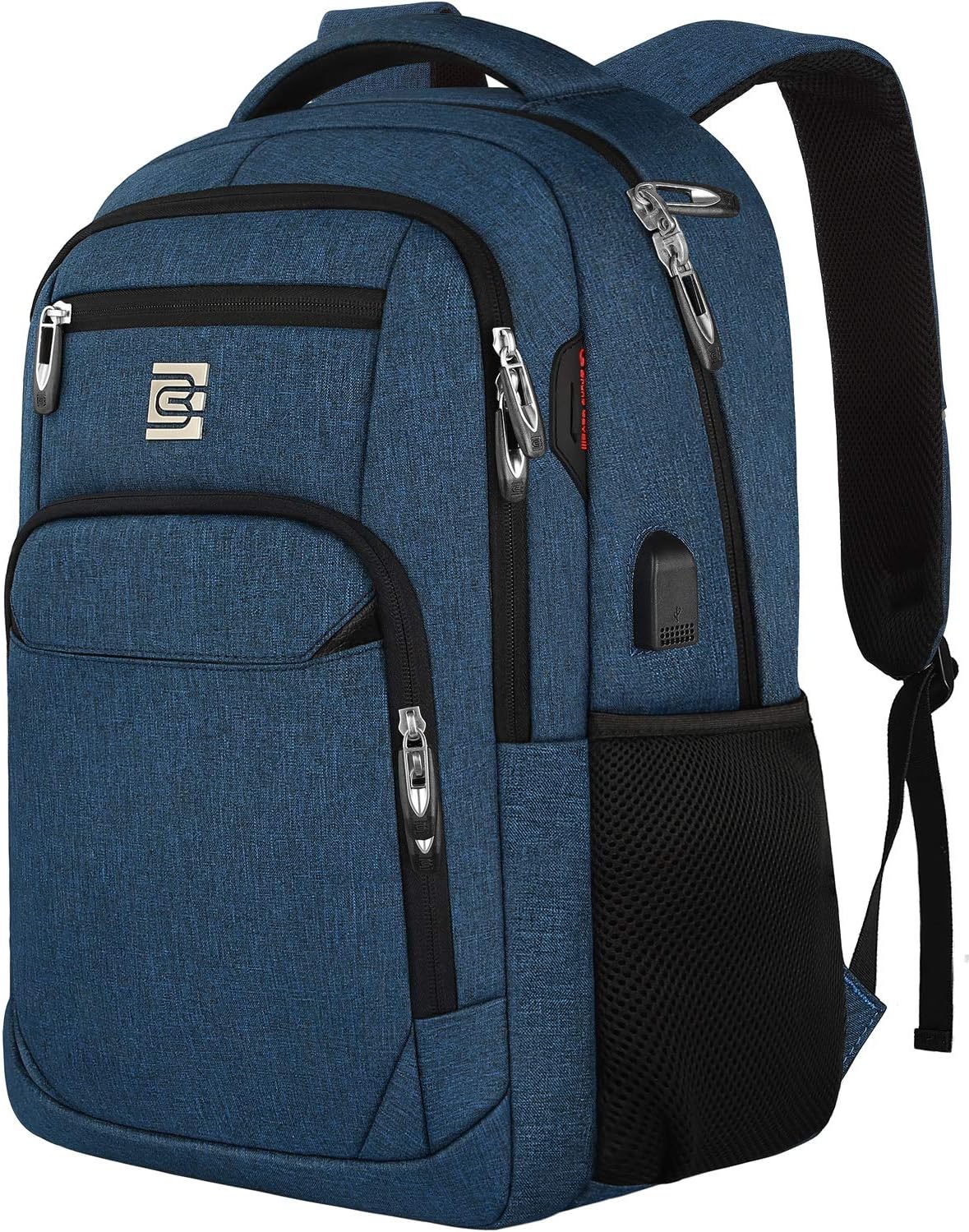 Laptop Backpack with USB Charging Port, Fits 15.6-Inch Laptops, Anti-Theft Pocket, Water-Resistant Travel Daypack for College & Work | Lonoma