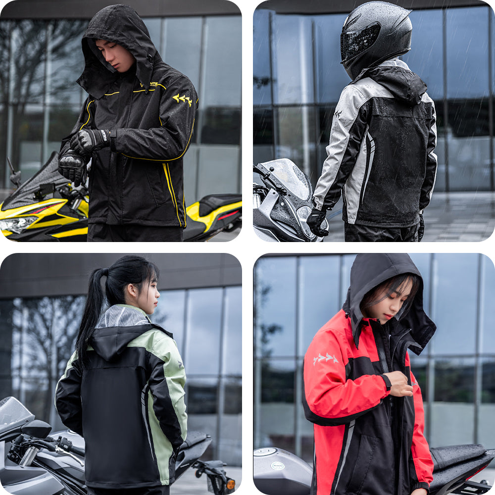 Unisex Waterproof Outdoor Rainsuit — Lightweight Packable Rain Jacket and Trousers Set for Hiking and Cycling | Koossa