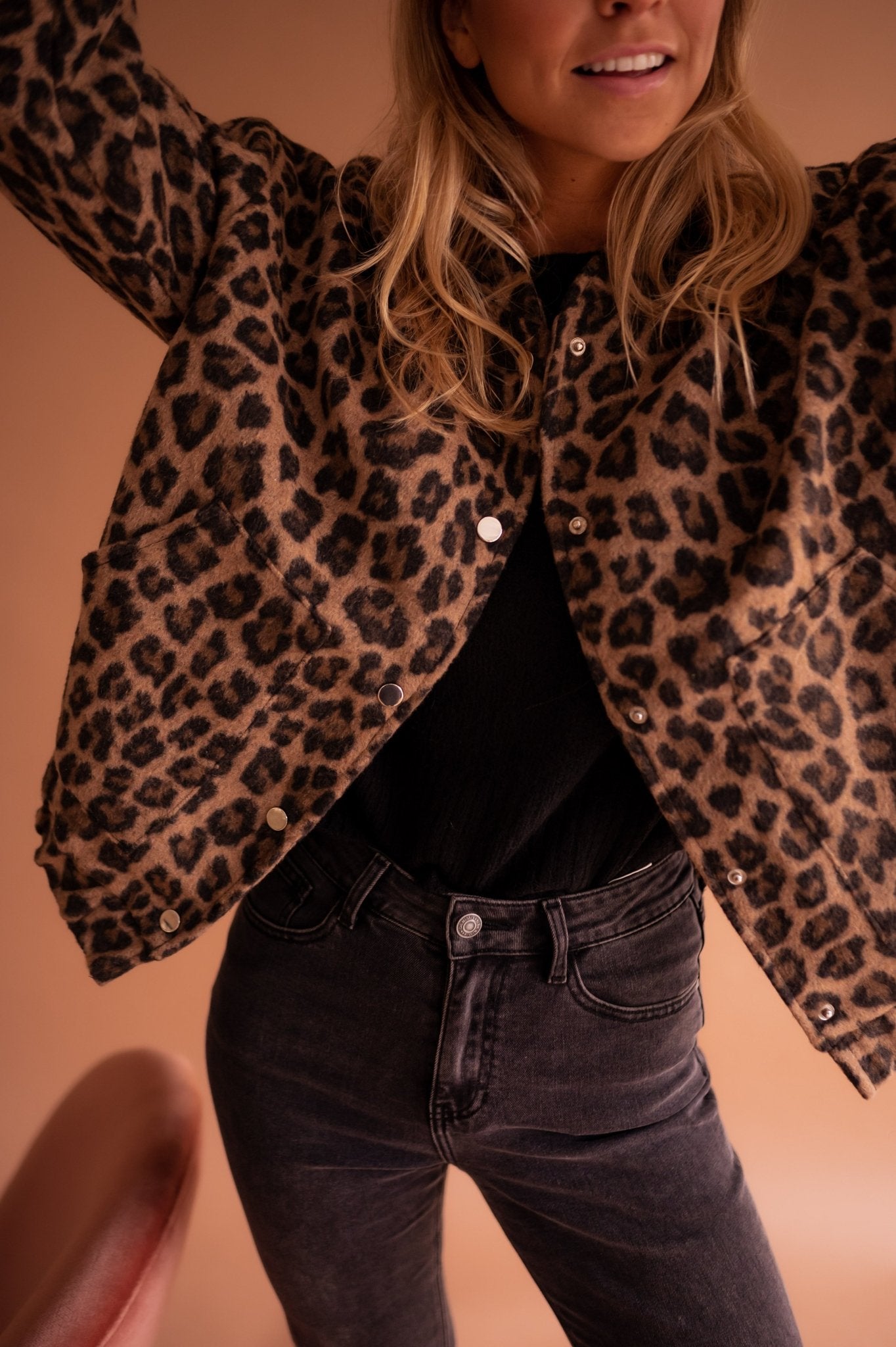 Women's Leopard Print Jacket — Timeless Animal Print Jacket for Casual & Evening Wear | Koossa