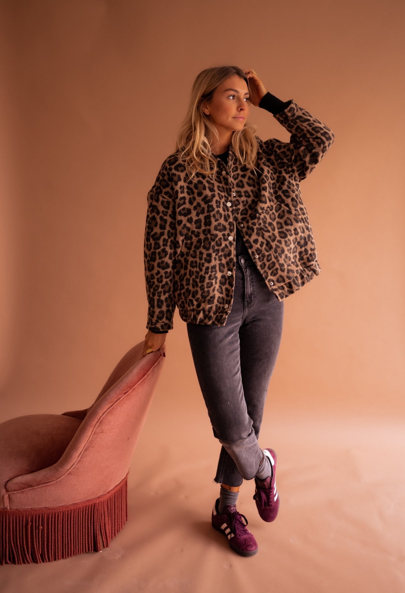 Women's Leopard Print Jacket — Timeless Animal Print Jacket for Casual & Evening Wear | Koossa