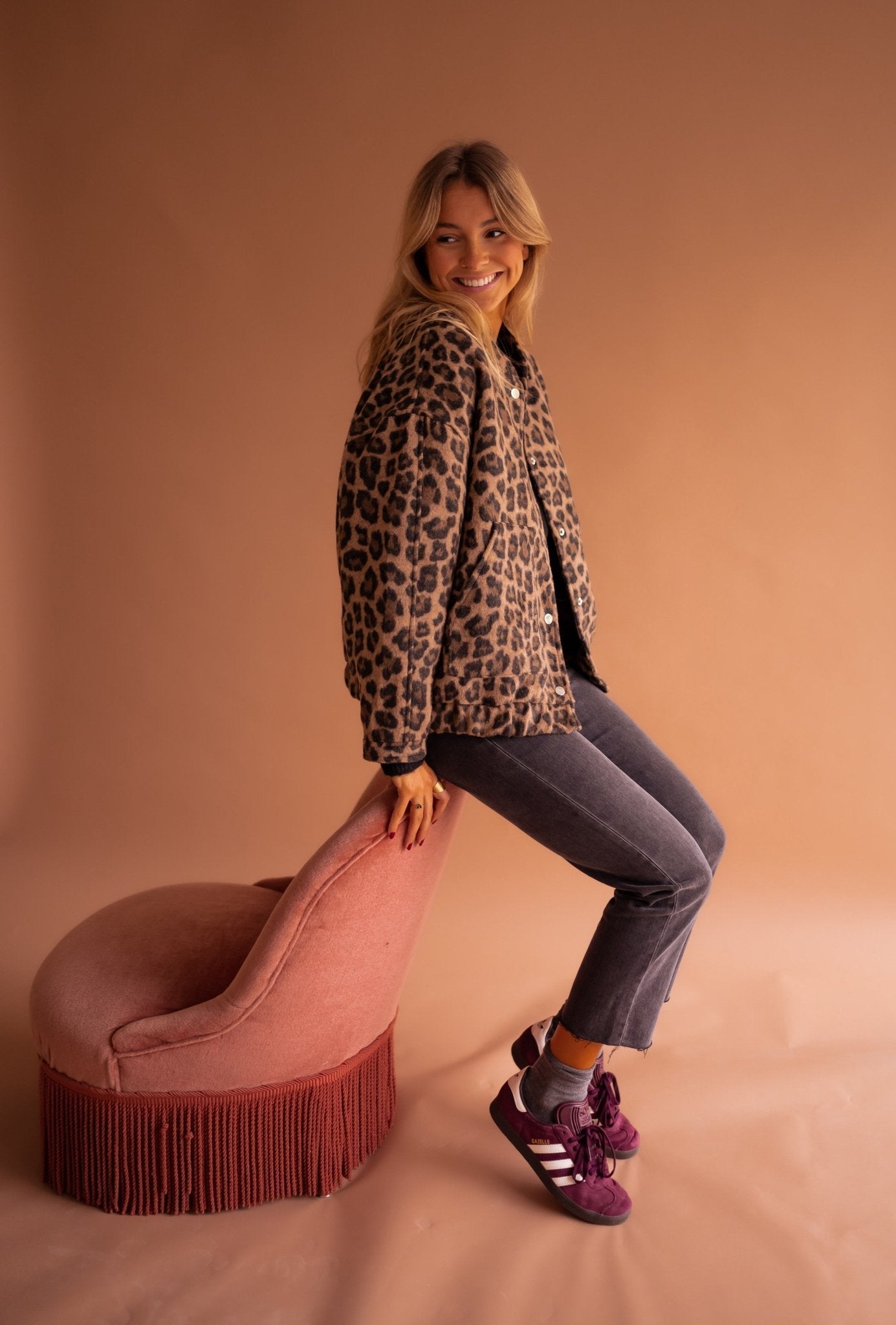 Women's Leopard Print Jacket — Timeless Animal Print Jacket for Casual & Evening Wear | Koossa