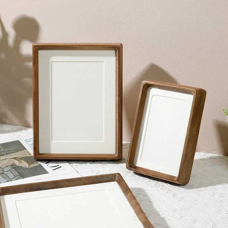 Natural Wood Picture Frame with Rounded Corners for Photos & Art – A4 & Multiple Sizes for Desk, Shelf & Gallery Wall | Lonoma